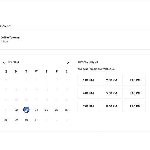 Online Scheduler Desktop