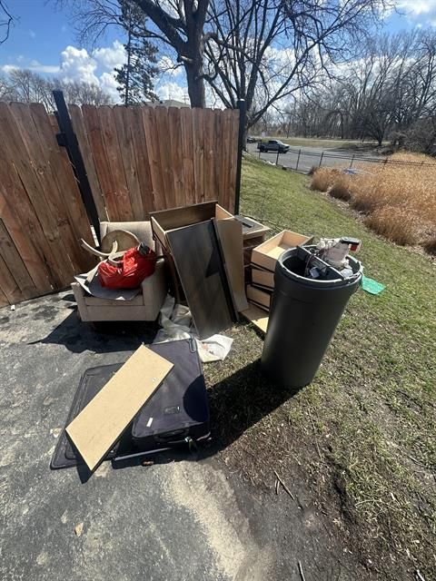 Outdoor pile of miscellaneous junk