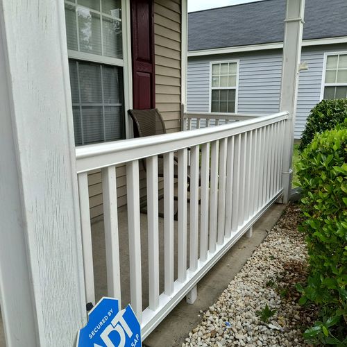 I am very pleased with the porch railing replaceme