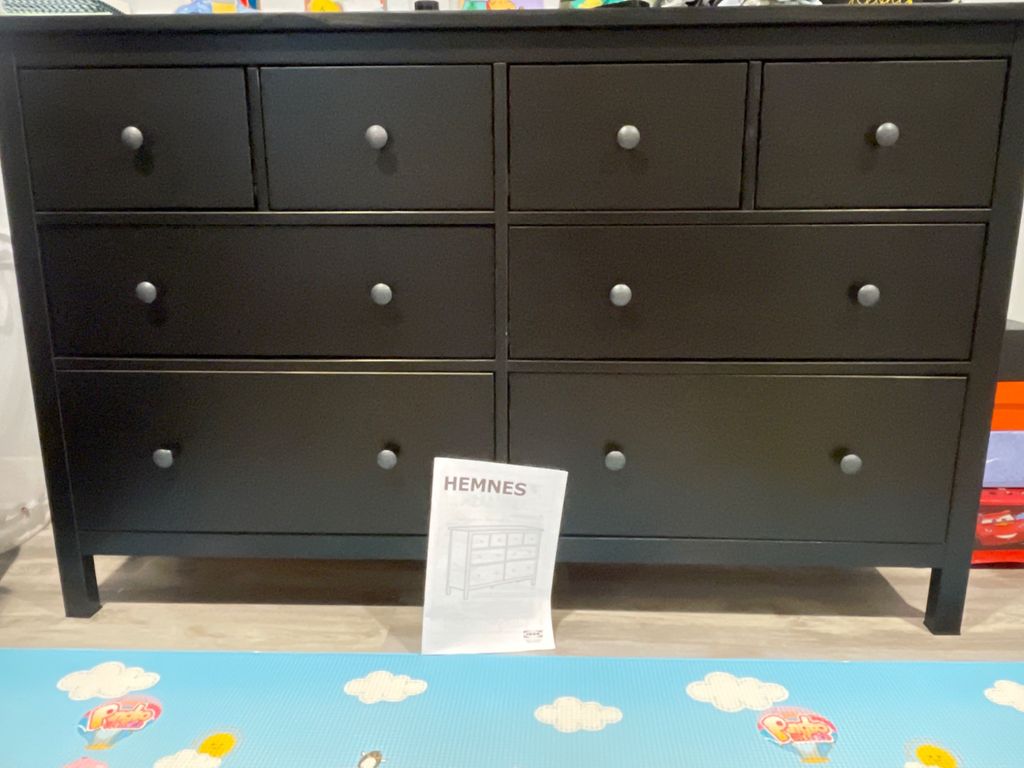 Put together my ikea dresser for our baby room. Di