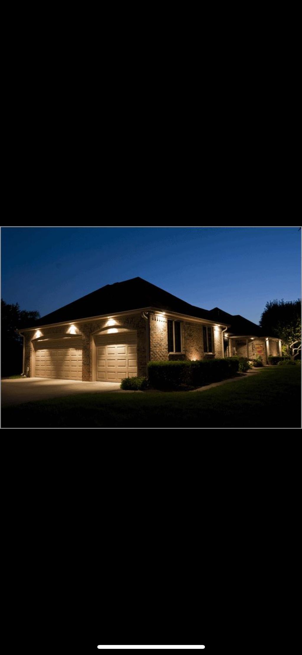 New build home outdoor lighting 