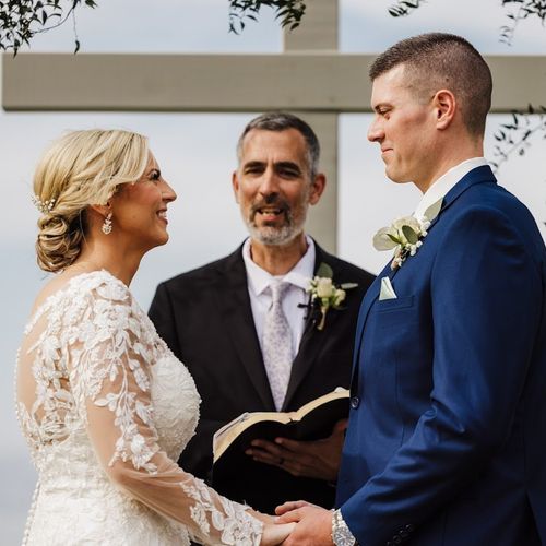 Rev. Greg Barnes officiated our wedding in June 20