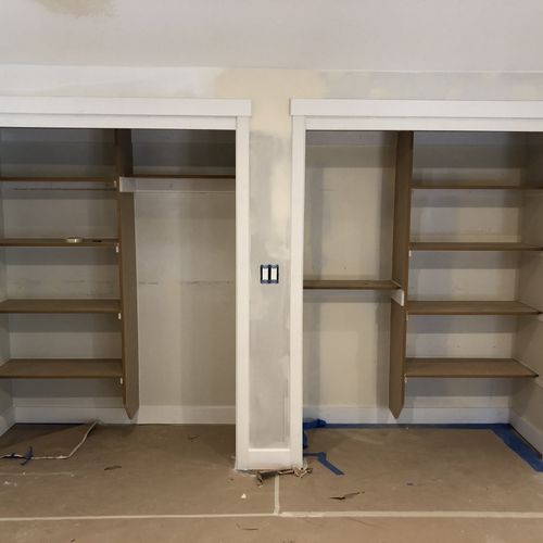 Closet and Shelving System Installation