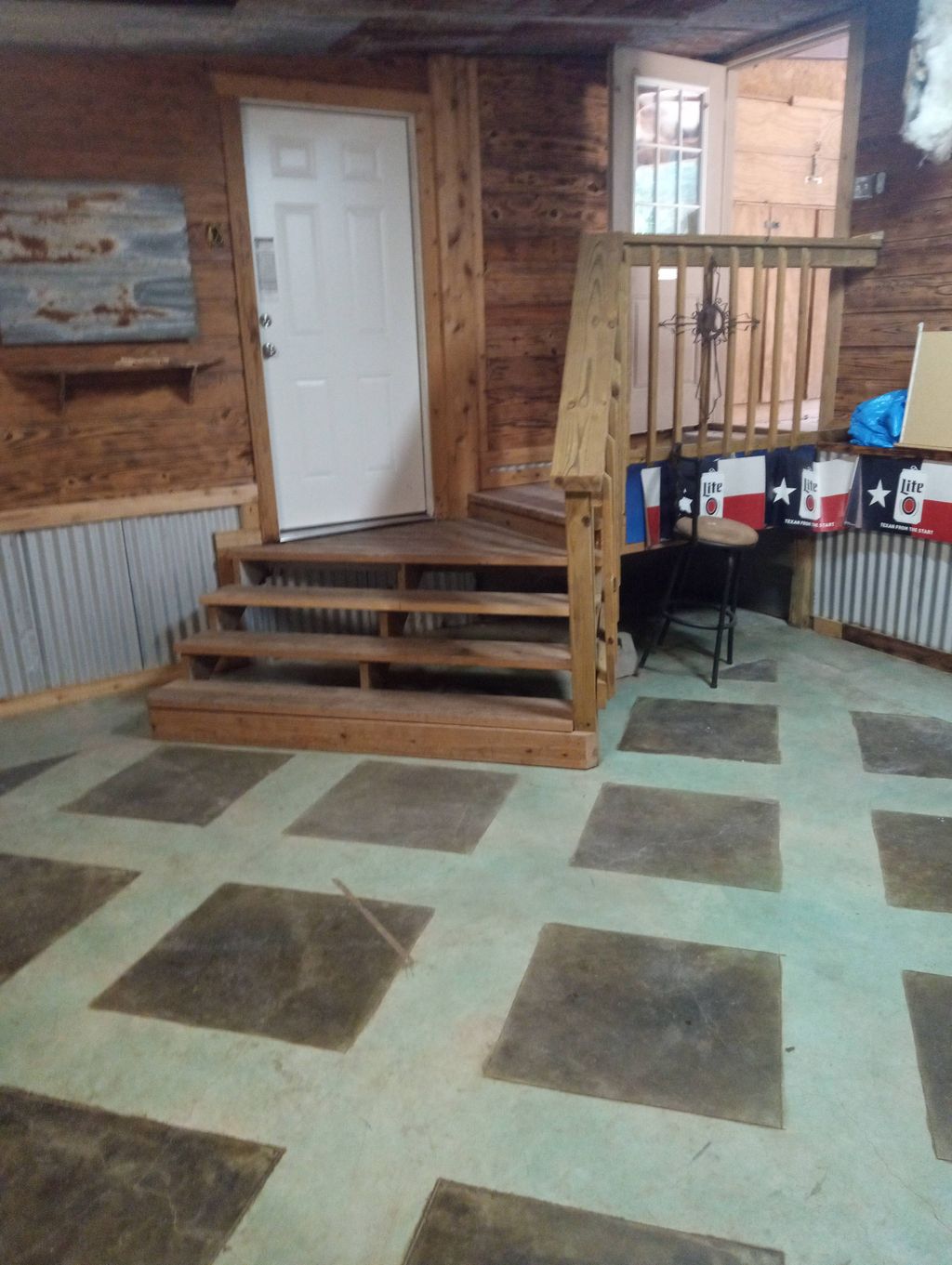 full rebuild of the stairs and room with the mater