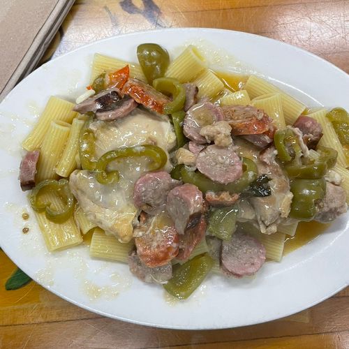 Chicken Scarp with sausage from Arthur Avenue 