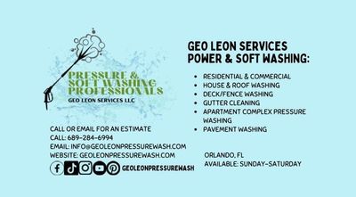 Avatar for Geo Leon Services Power and Soft washing llc