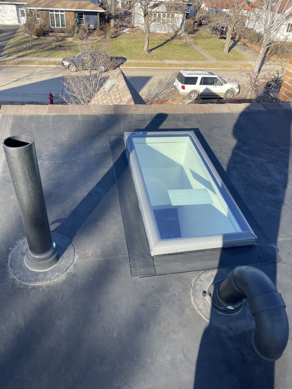 Skylight installation, Rubber roof repair