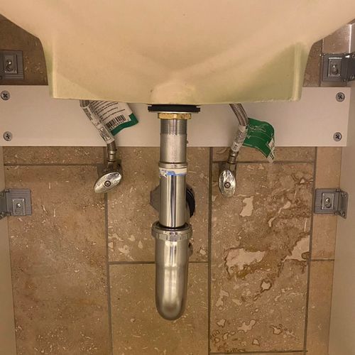 Properly installed sink plumbing for us that kept 