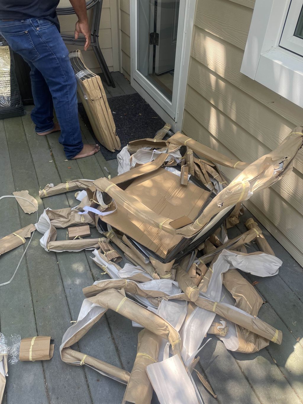 Patio furniture assembly
