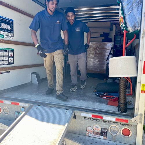 Loading a truck during a move