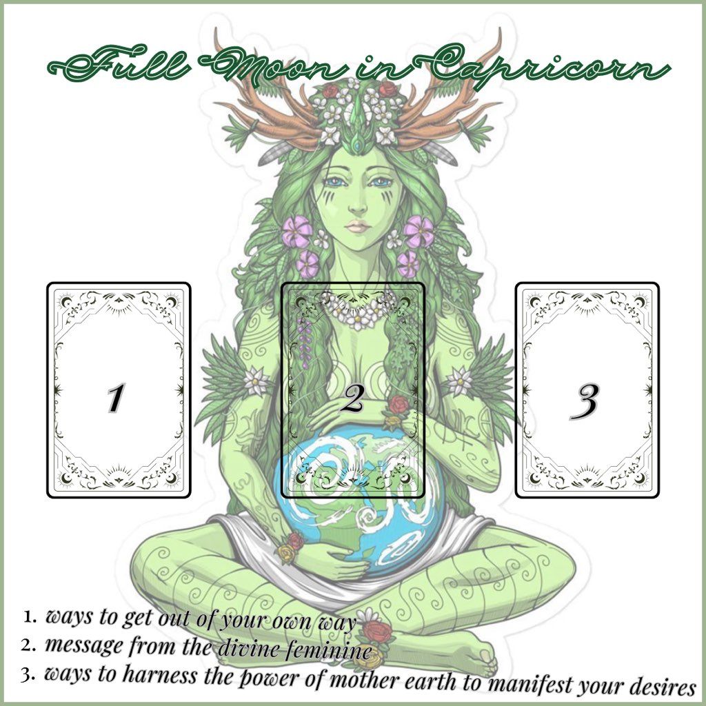 Full Moon in Capricorn tarot spread