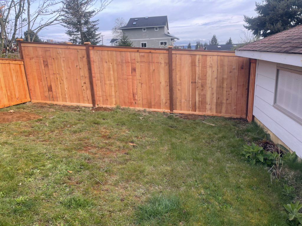 Full Panel 6ft 3/2x4 Pressure Treated 2/1x4 cedar 