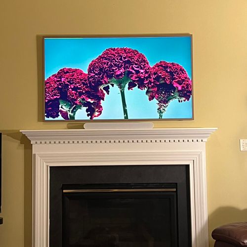 I needed a wall box and tv mount installed on top 