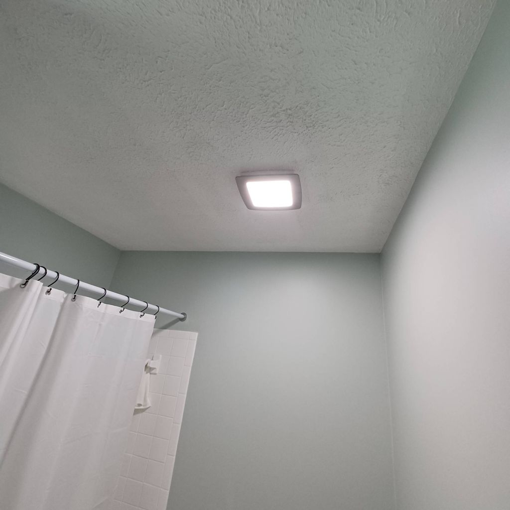 Converted two bathroom lights into modern exhaust 