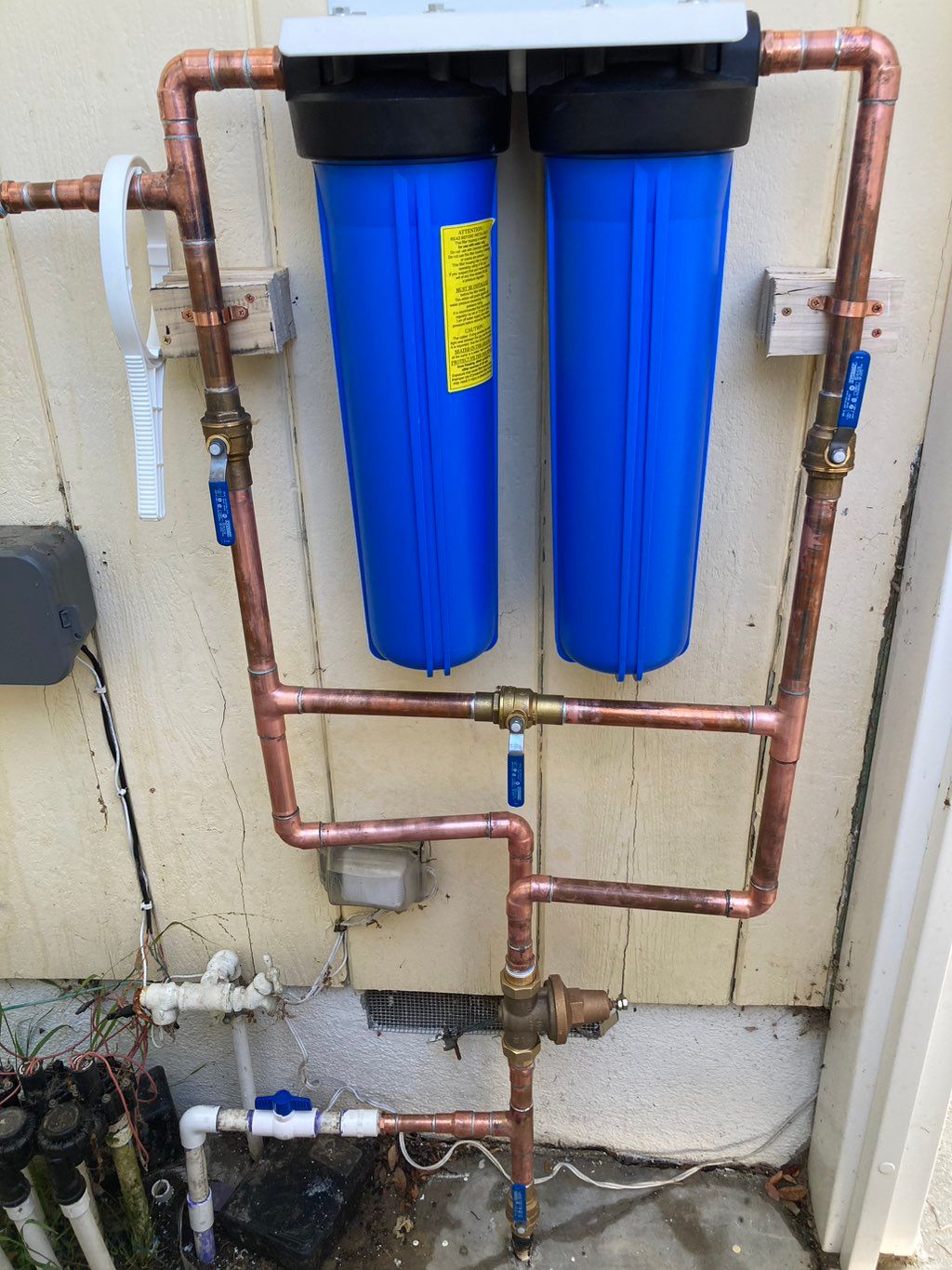 After ( whole house water filtration install)