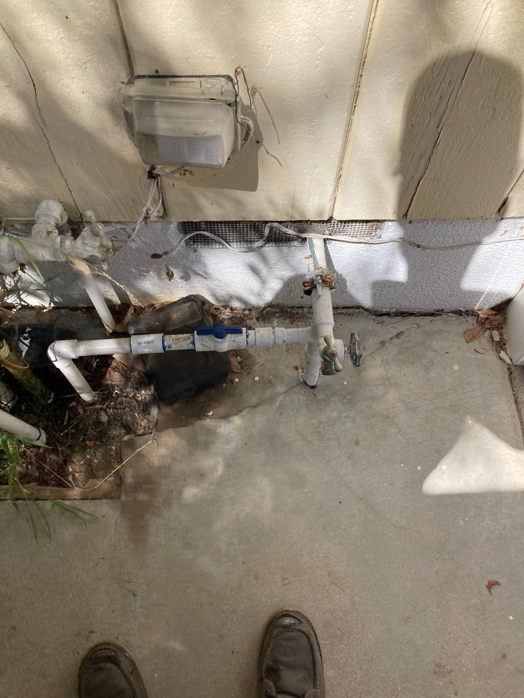 Before pic ( whole house water filtration system)