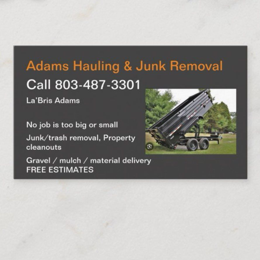 Adams hauling and junk removal