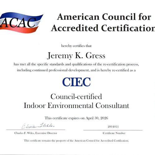 CIEC accreditation