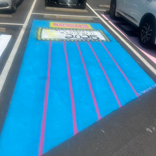 She did a great job on my daughter’s parking space