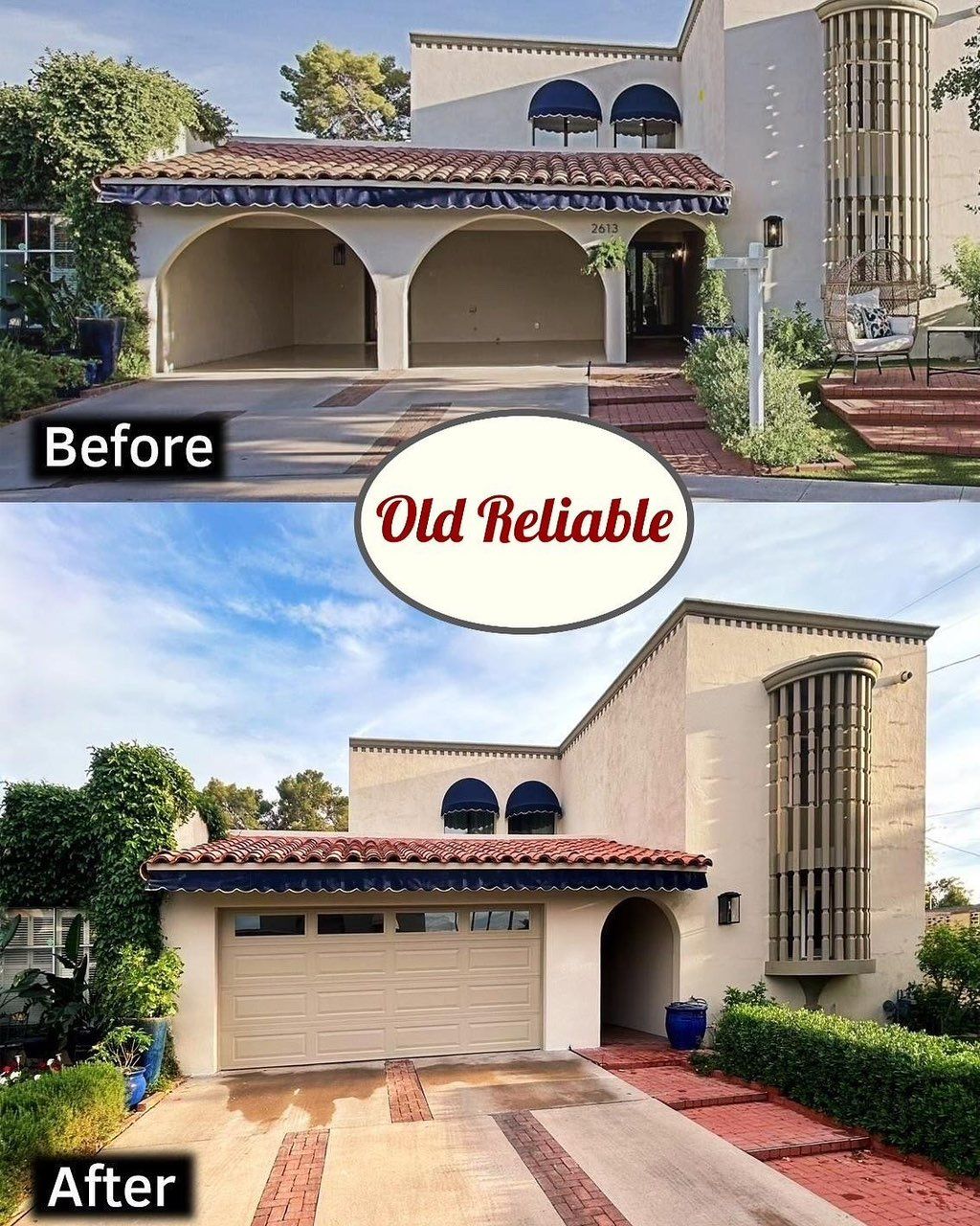 Carport to garage conversion
