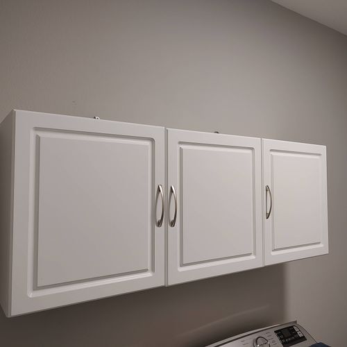 Bathroom Cabinet - built and hung