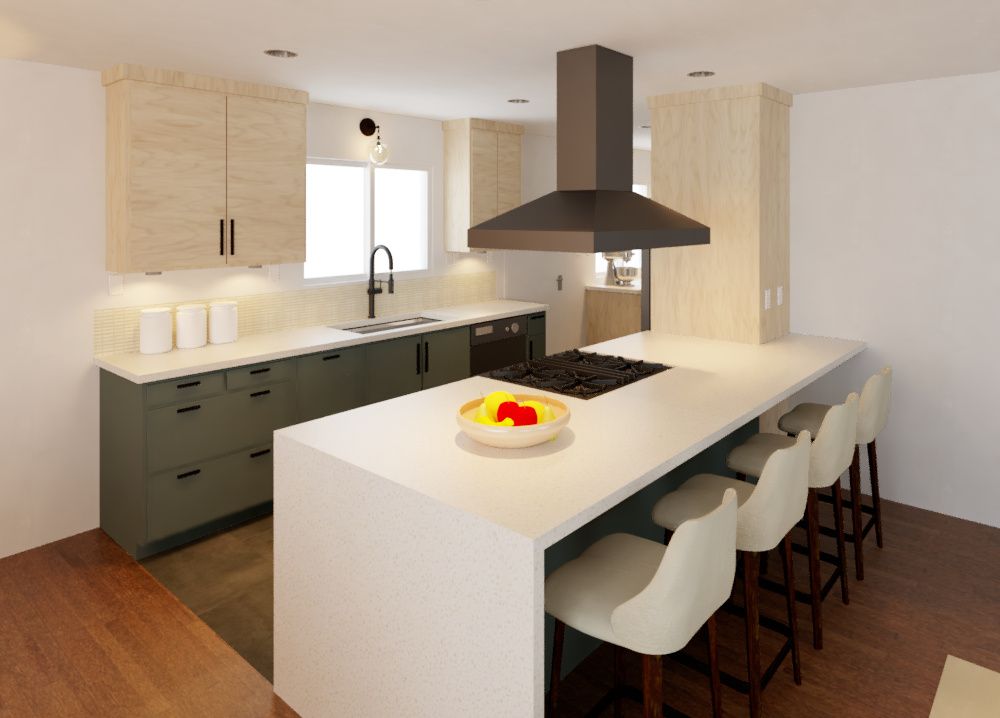 Render for Midcentury Modern Kitchen