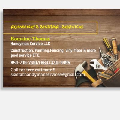 Avatar for Romaine Sixstar handyman service