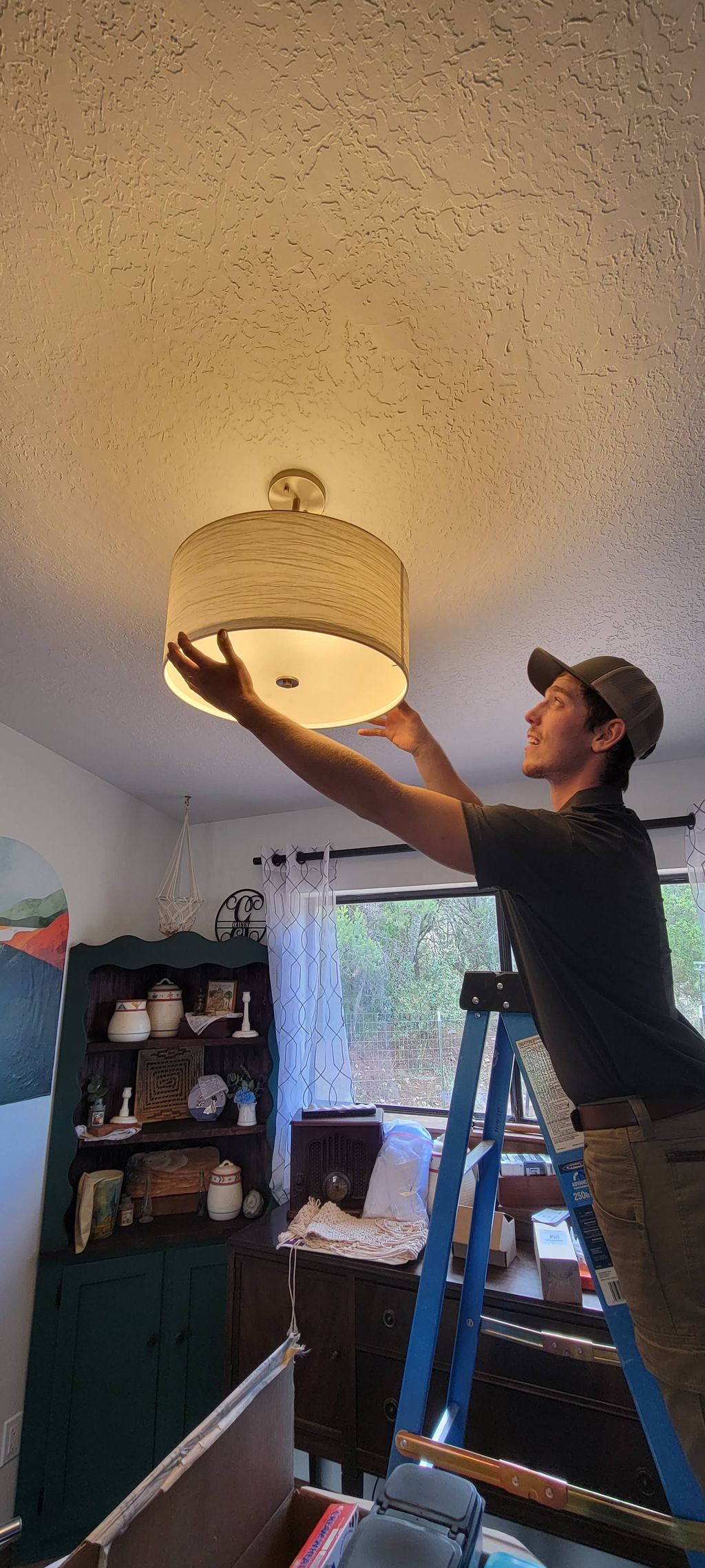 hanging paper later style fixtures can be tricky b