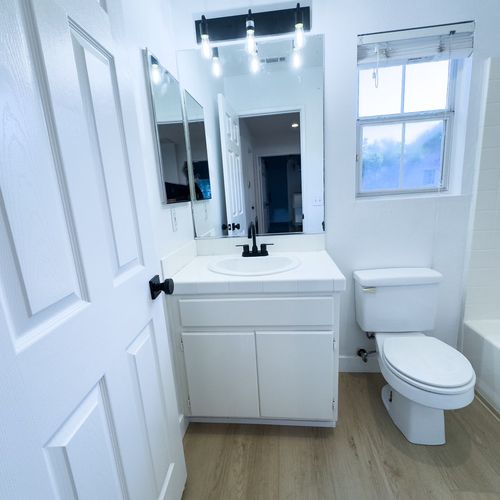 Bathroom Faucet and Vanity Light Installation