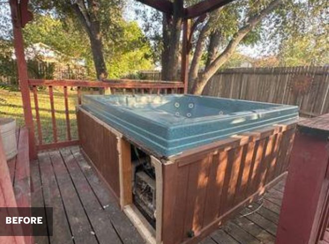 We offer hot tub removals
