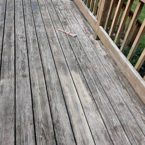 before picture of the deck 