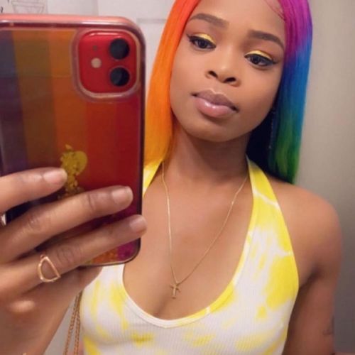 Custom multicolored wig 🌈