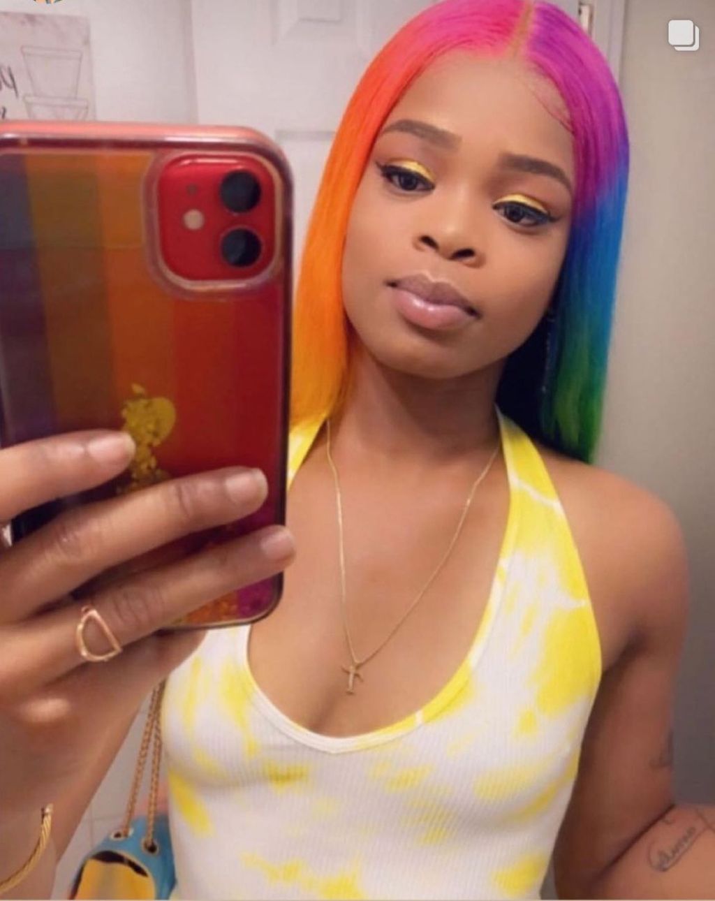 Custom multicolored wig 🌈