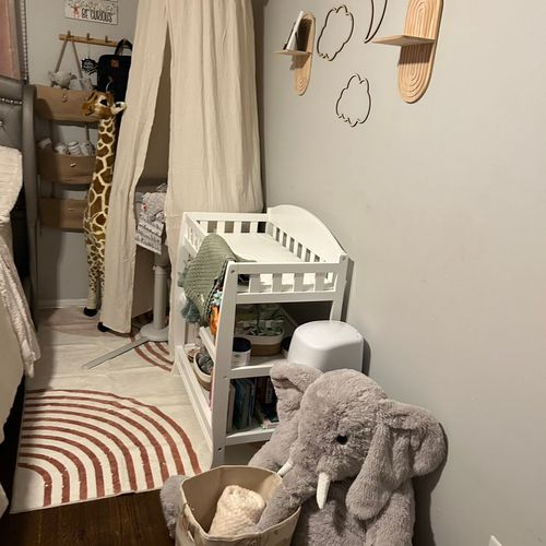 Built out this new baby station 