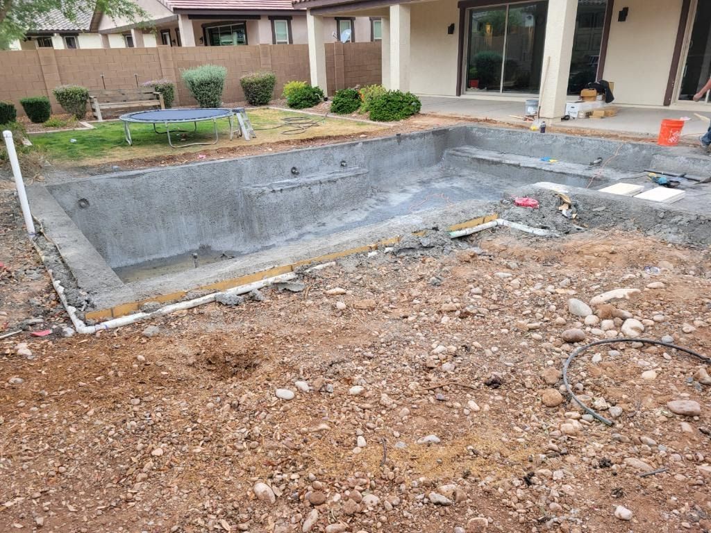 Before 4 - Pool and yard demo and remodel