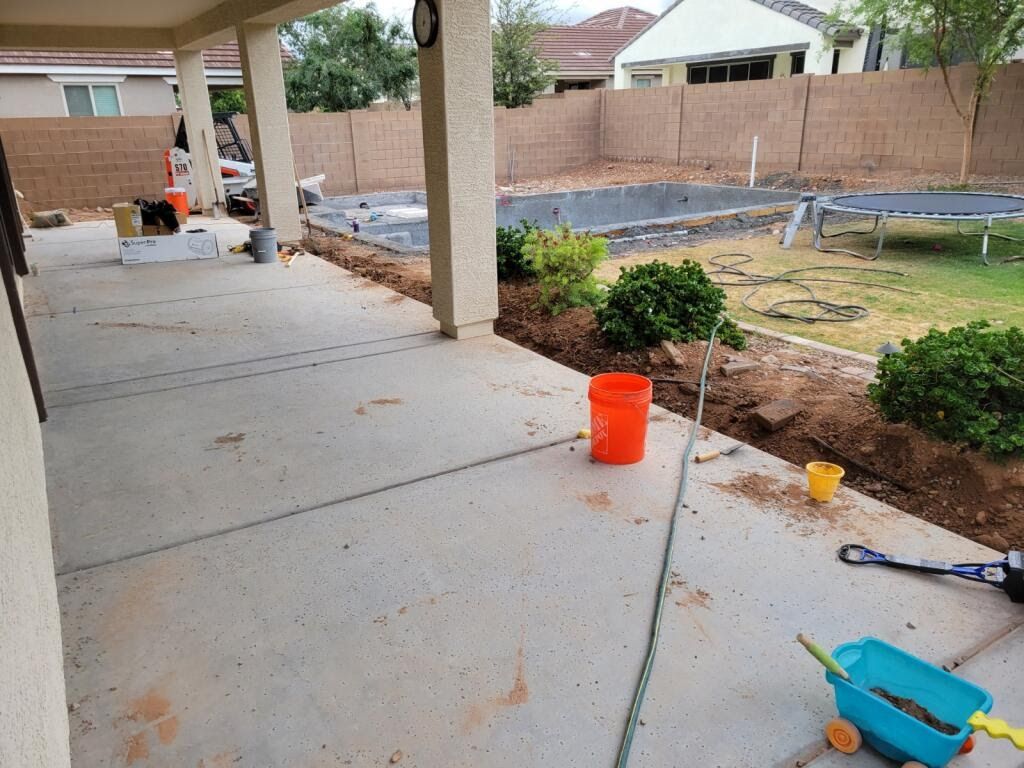 Before 1 - Pool and yard demo and remodel