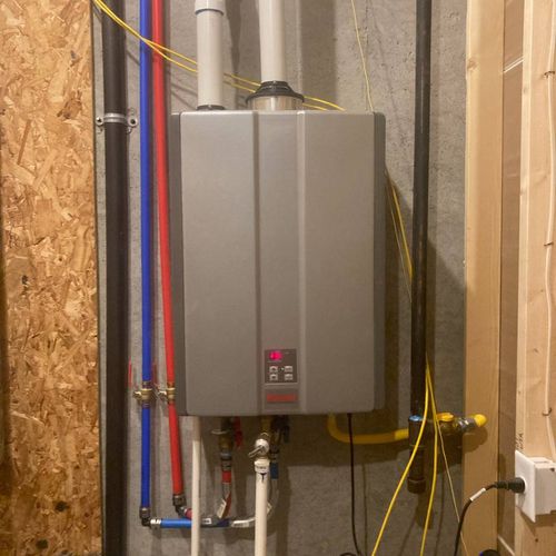 Rinnai Tankless water heaters. Endless hot water!