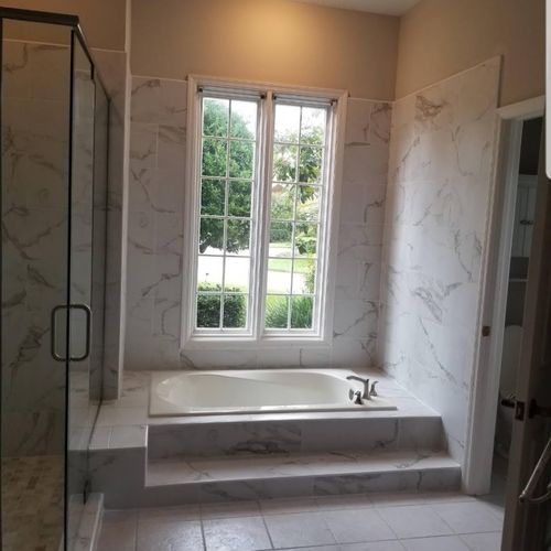 full master bathroom remodel