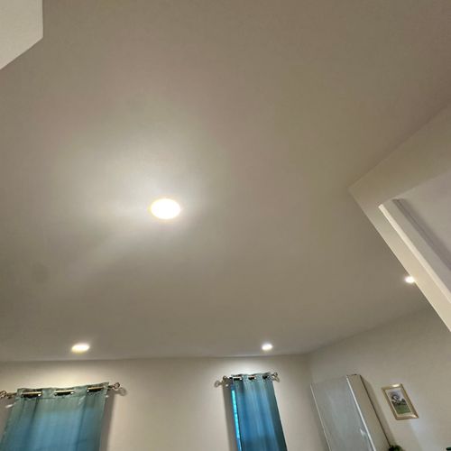 Great work with adding recessed lighting. My house