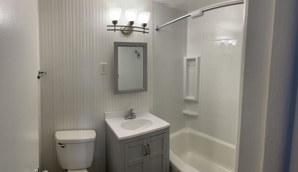 Bath remodel for an apartment complex. 
-Tub surro