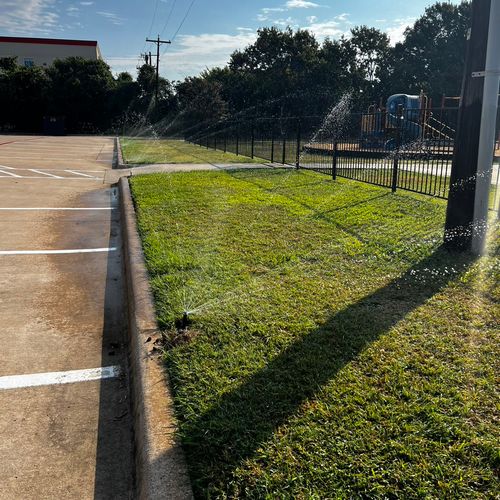 Sprinkler upgrades at school