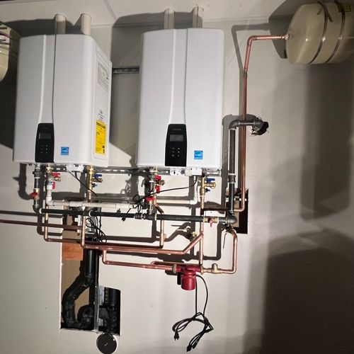 Super proud of this dual tankless water heater ins