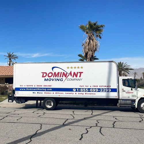 Dominant Moving Company provided an excellent serv