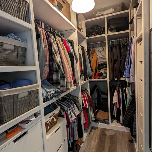 Wire closet to wardrobe closet