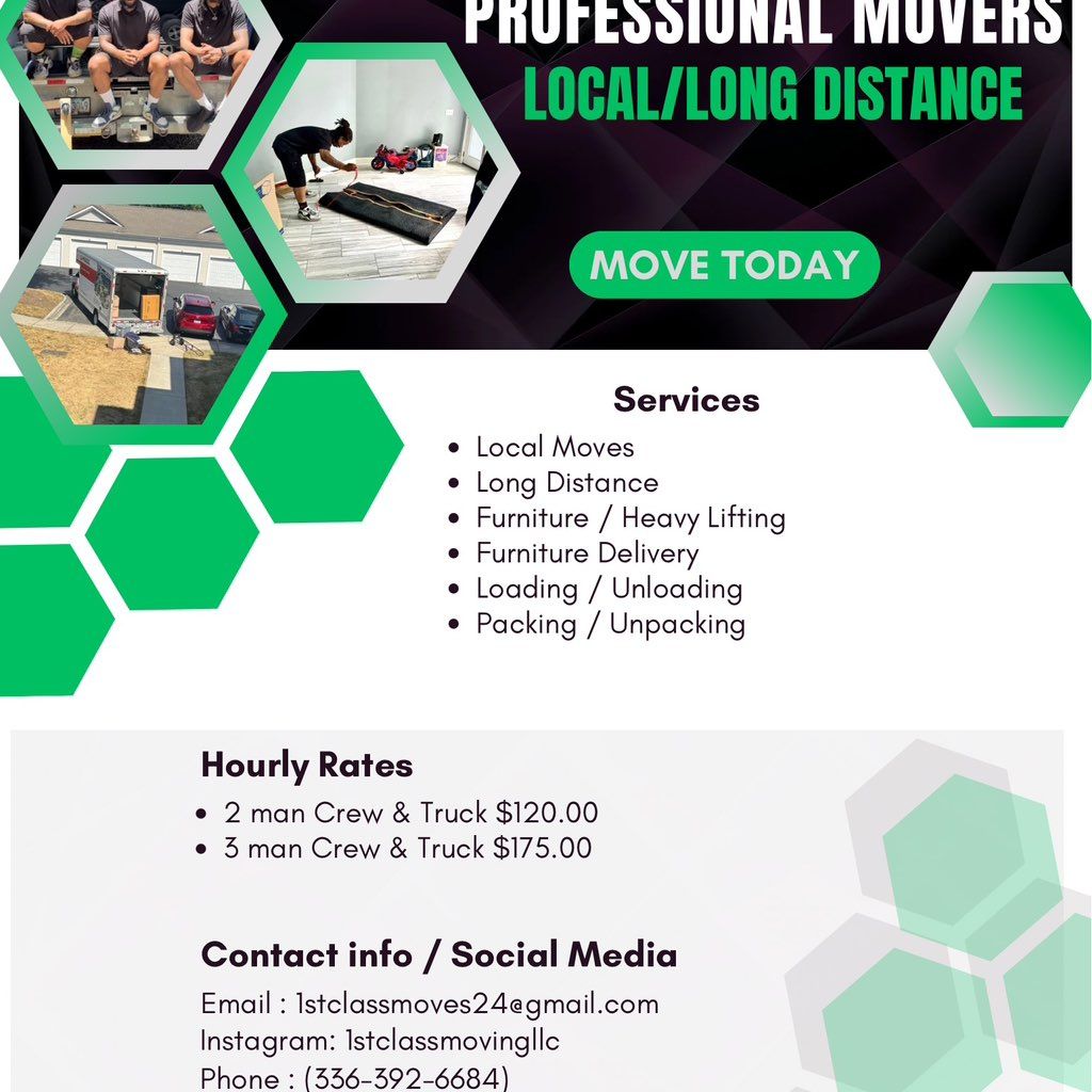 1st Class Movers LLC