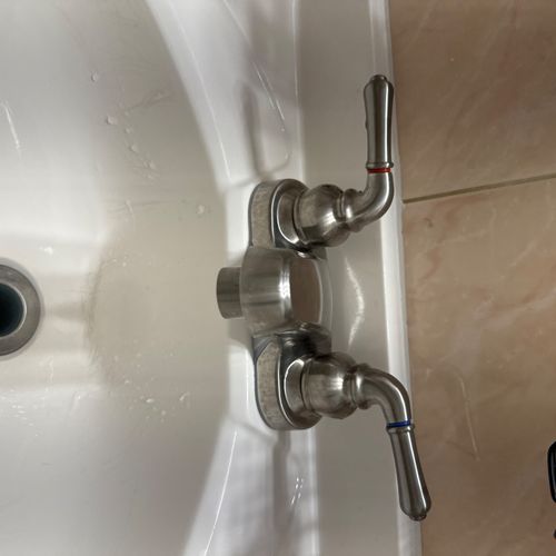 Quickly and efficiently replaced the faucet in the