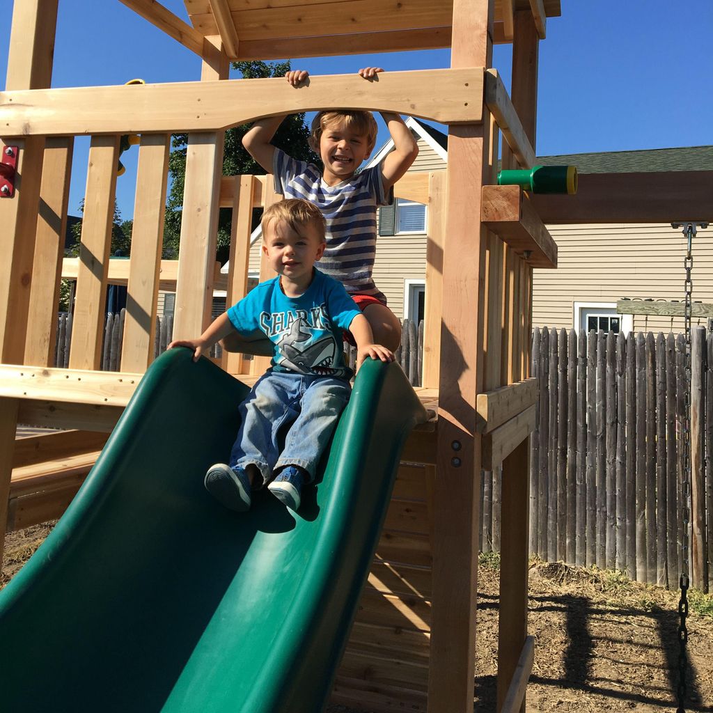 Pete's playset installation