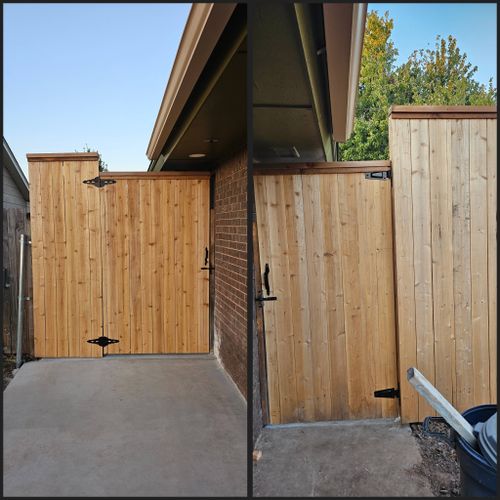 New fence gates installed 