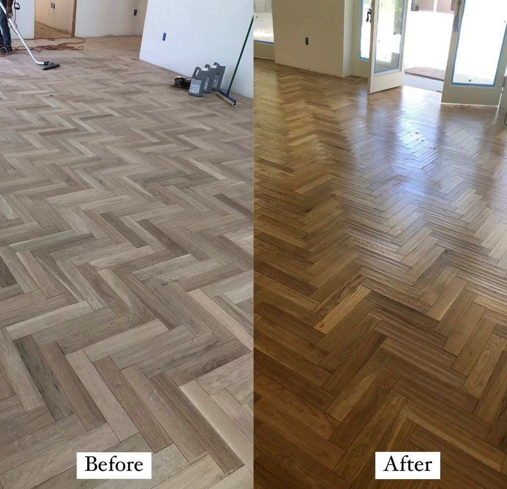Floor installation in Pasadena, California. 