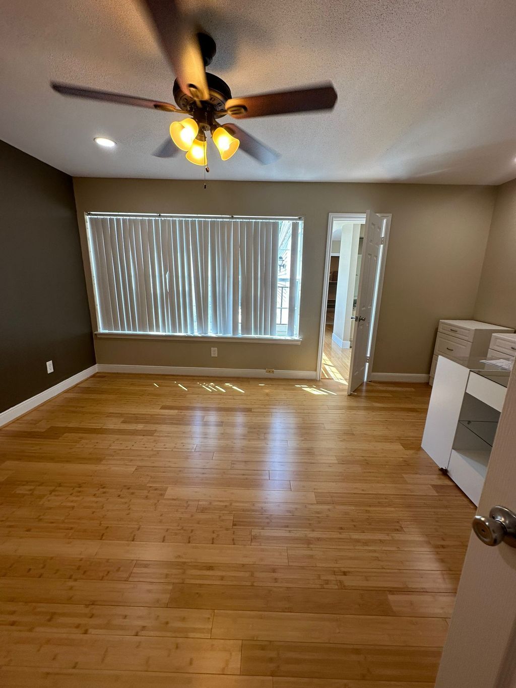Lovely living room with fresh floors